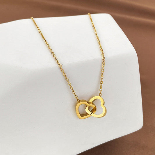 Eternal Bond Twin Heart Necklace