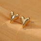 Golden Heartbeat Studs – Waterproof & Anti-Tarnish