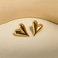 Golden Heartbeat Studs – Waterproof & Anti-Tarnish