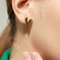 Golden Heartbeat Studs – Waterproof & Anti-Tarnish