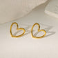 Luxe Heartline Studs – Waterproof & Anti-Tarnish