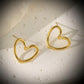 Luxe Heartline Studs – Waterproof & Anti-Tarnish