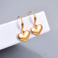 Golden Heart Drop Earrings – Waterproof & Anti-Tarnish