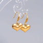 Golden Heart Drop Earrings – Waterproof & Anti-Tarnish