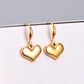 Golden Heart Drop Earrings – Waterproof & Anti-Tarnish