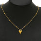 Golden Embrace Heart Pendant Necklace
