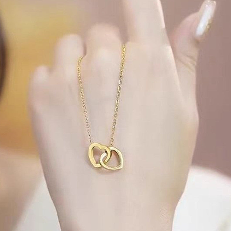 Eternal Bond Twin Heart Necklace