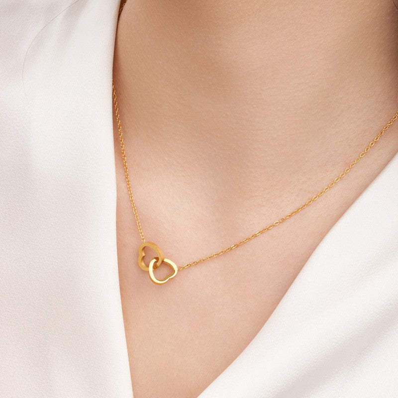 Eternal Bond Twin Heart Necklace
