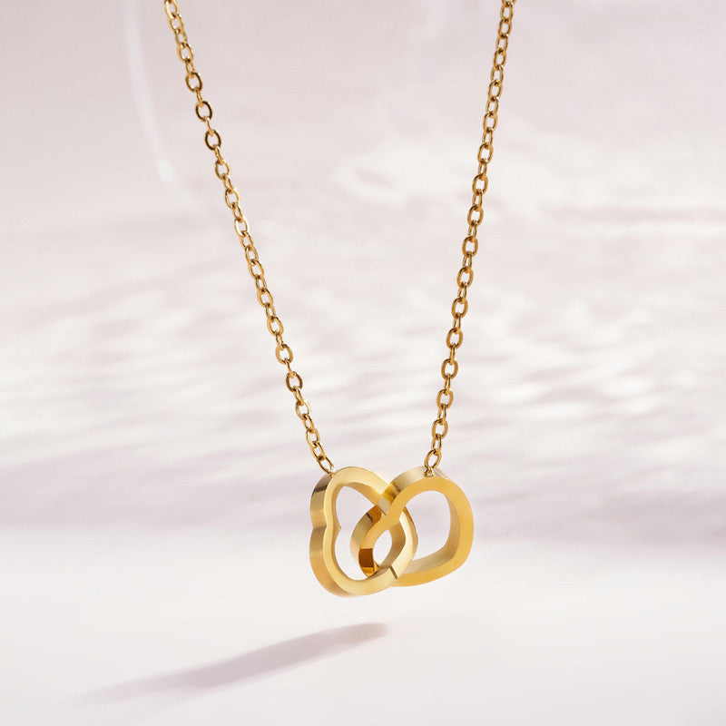 Eternal Bond Twin Heart Necklace