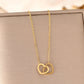 Eternal Bond Twin Heart Necklace