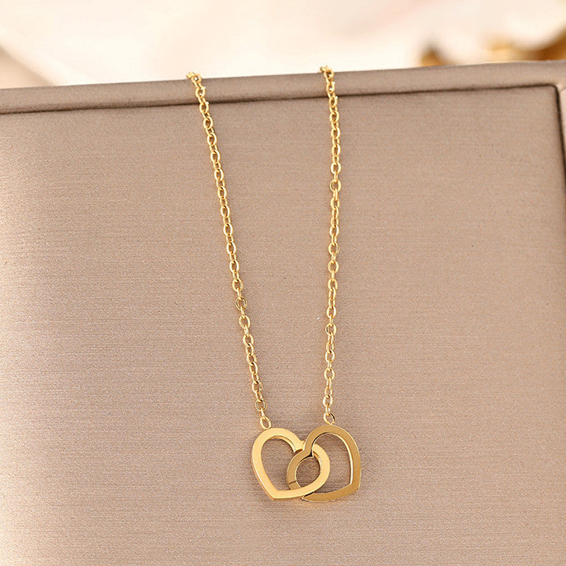 Eternal Bond Twin Heart Necklace
