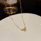 Golden Grace Bow Necklace