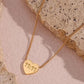 Golden Wishes 11:11 Heart Necklace