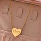 Golden Wishes 11:11 Heart Necklace