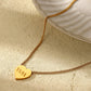 Golden Wishes 11:11 Heart Necklace