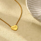 Golden Wishes 11:11 Heart Necklace