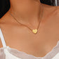 Golden Wishes 11:11 Heart Necklace