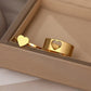 Heartspark Duo Ring Set