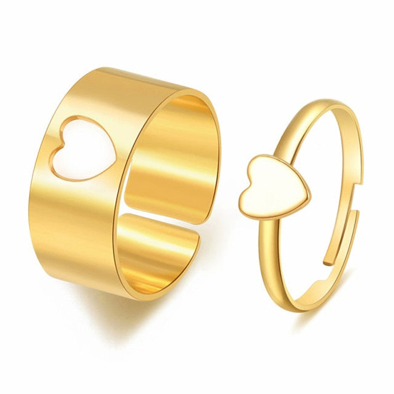 Heartspark Duo Ring Set