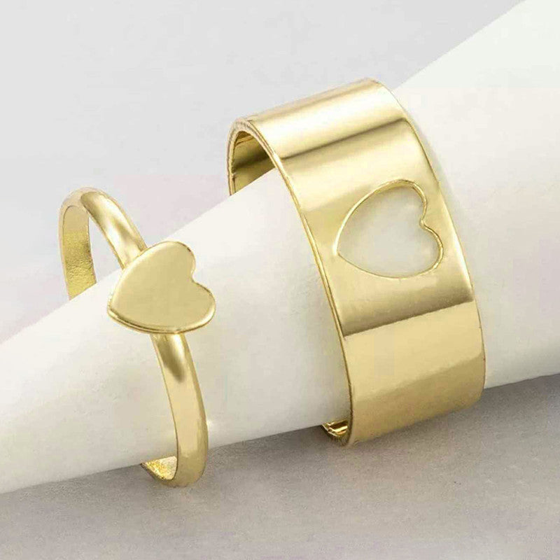 Heartspark Duo Ring Set