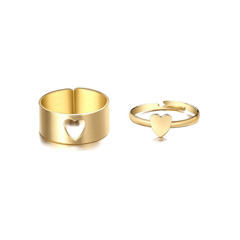 Heartspark Duo Ring Set