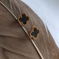 Noir Clover Studs