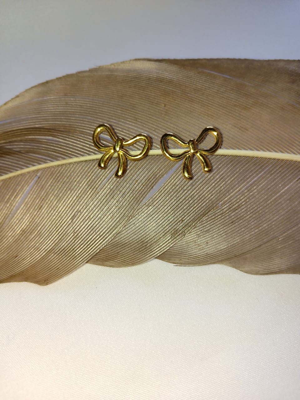 Golden Bow Whisper Studs