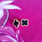 Noir Clover Studs