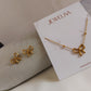 Golden Belle Bow Set – Waterproof & Anti-Tarnish