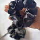 Soft Satin Scrunchies – Black