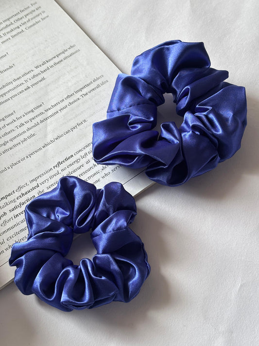 Soft Satin Scrunchies – Purple