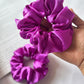 Soft Satin Scrunchies – Magenta