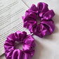 Soft Satin Scrunchies – Magenta