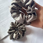 Soft Satin Scrunchies – Silver